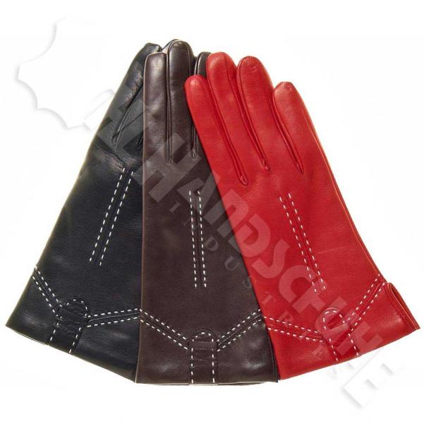 Leather Fashion Gloves - HM-656