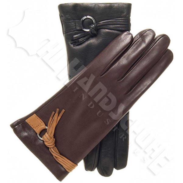 Leather Fashion Gloves - HM-657
