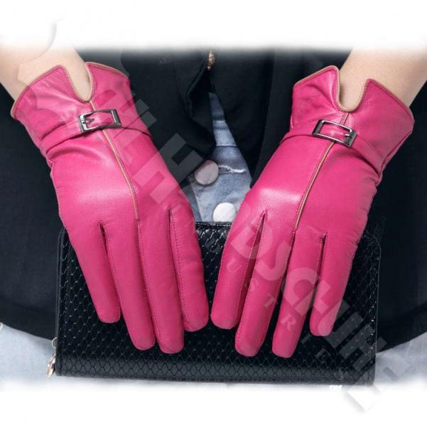 Leather Fashion Gloves - HM-666
