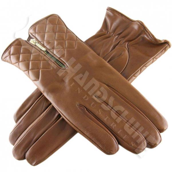 Leather Fashion Gloves - HM-674