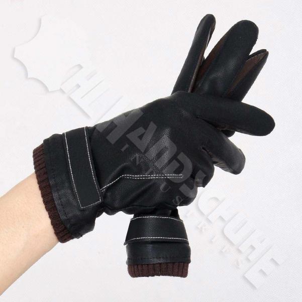 Leather Fashion Gloves - HM-676